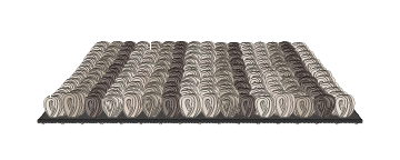 graphic describing commercial carpet and carpet tile: low profile; tightly-looped surface texture; backing