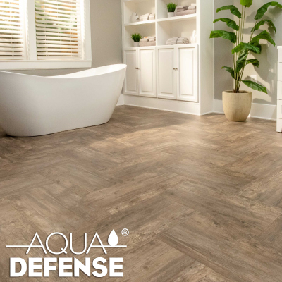 Aqua Defense® waterproof vinyl flooring